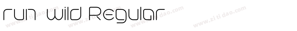 run-wild Regular字体转换